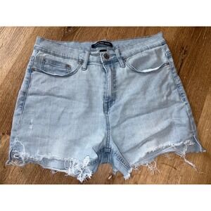 Calvin Klein Jeans Denim Shorts Frayed Hem Light‎ Wash Casual Size 30